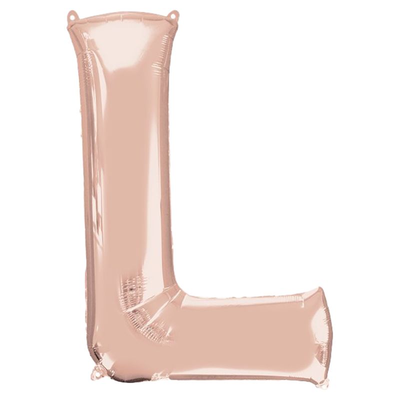 Amscan - 16" Rose Gold Letter L Balloon