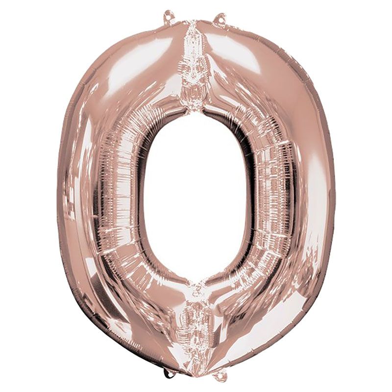 Amscan - 16" Rose Gold Letter O Balloon