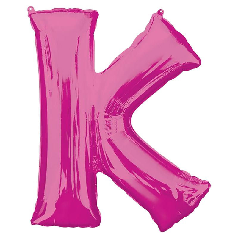 Amscan - 16" Pink Letter K Balloon