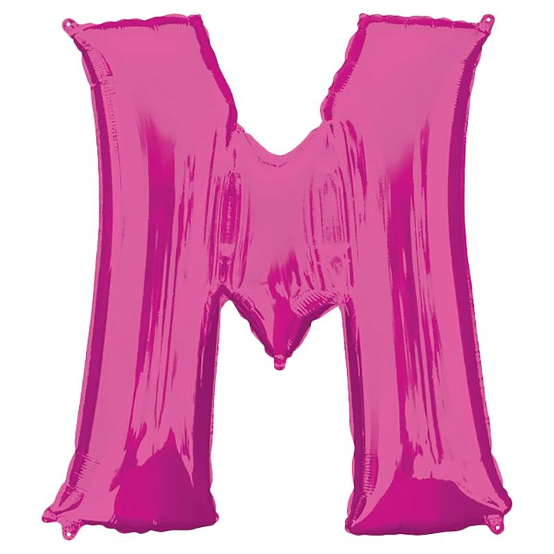 Amscan - 16" Pink Letter M Balloon