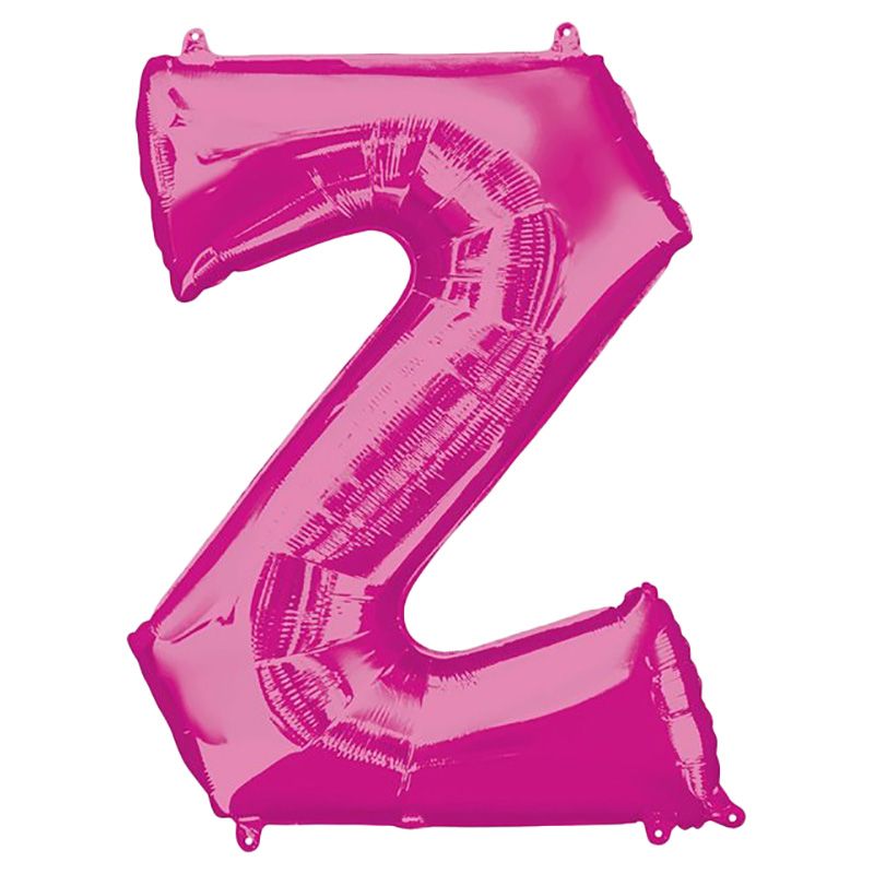 Amscan - 16" Pink Letter Z Balloon