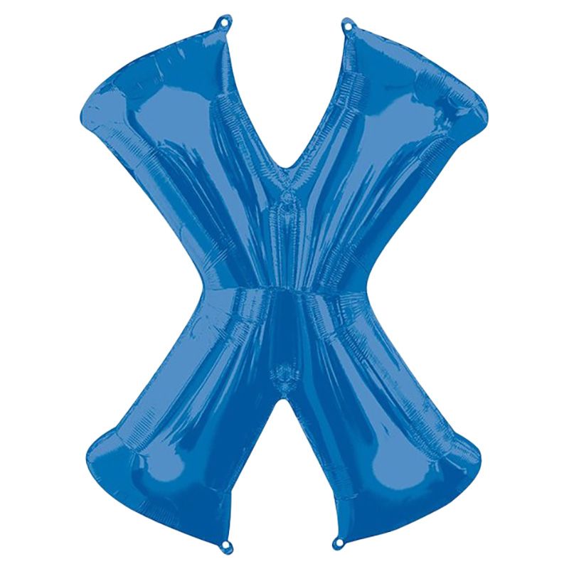 Amscan - 16" Blue Letter X Balloon