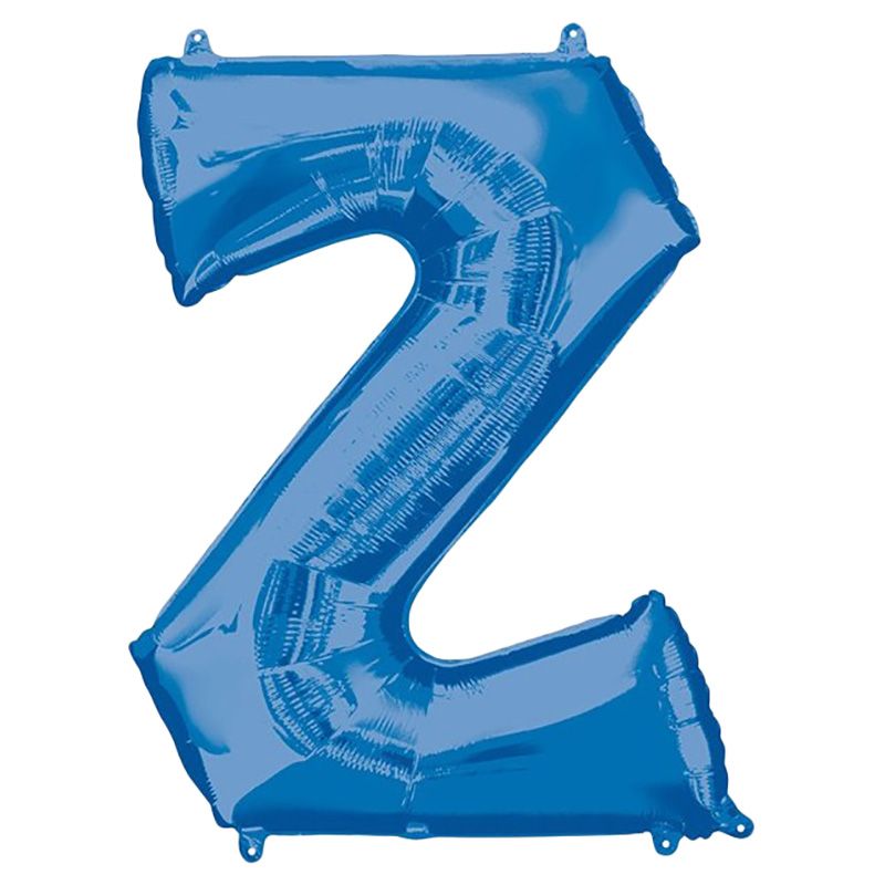 Amscan - 16" Blue Letter Z Balloon