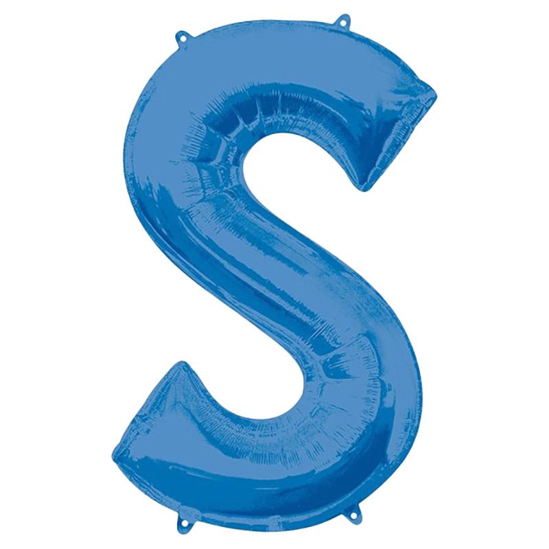 Amscan - 16" Blue Letter S Balloon