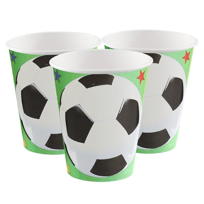 Party Camel - Football Party Paper Cups - 8pcs