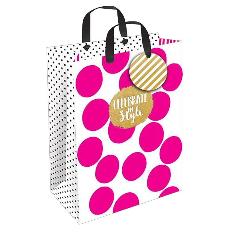 Rachel Ellen Designs - Pink Fizz Medium Gift Bag - Pink