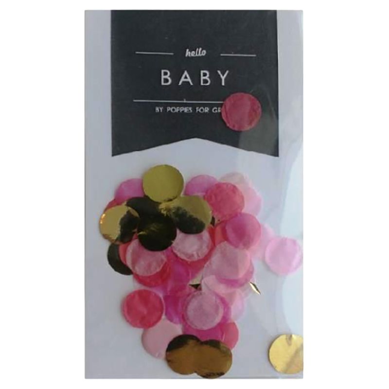 Poppies For Grace - Hello Baby Confetti Shimmer - Pink