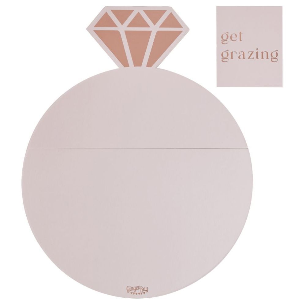 Ginger Ray - Engagement Ring Grazing Board Kit - Rose Gold/Pink 