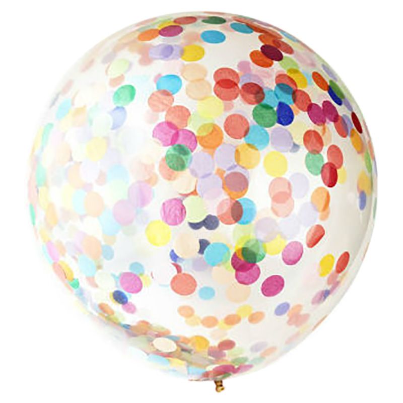 Poppies For Grace - Jumbo Confetti Balloon Rainbow - 36 Inch