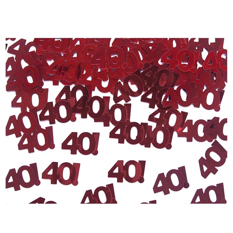 Party Deco - Metallic Confetti Number 40