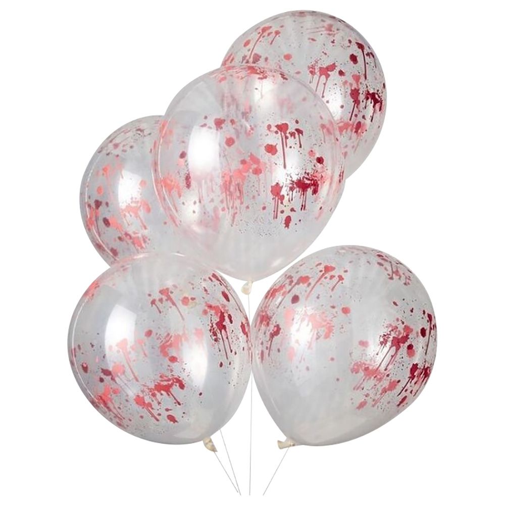 Ginger Ray - Blood Print Balloons - Clear