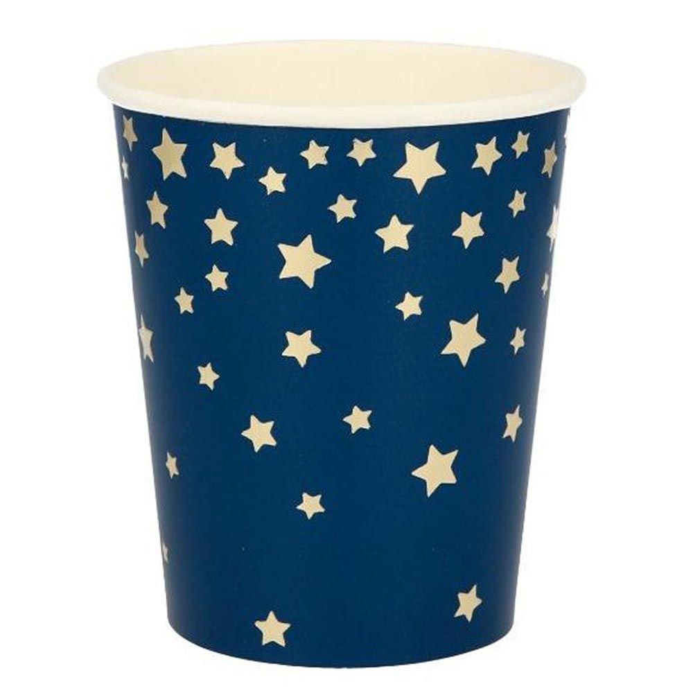 Party Camel Pack of 8 Blue Star Cups