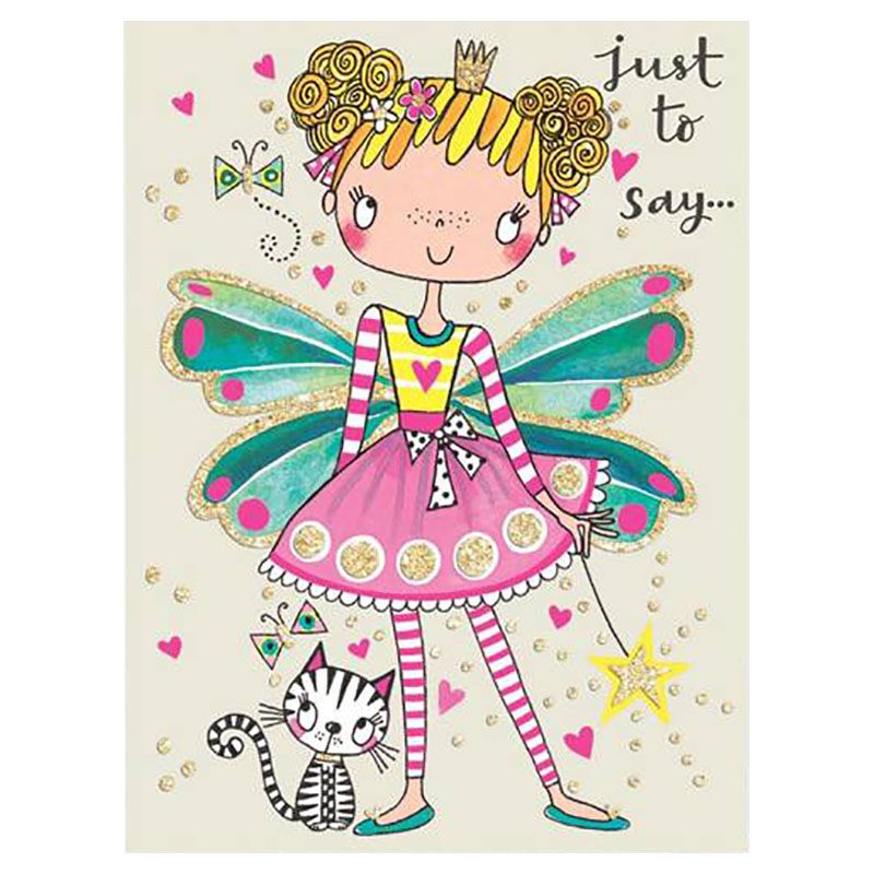 Rachel Ellen Designs - Thank You Fairy Card - Pink