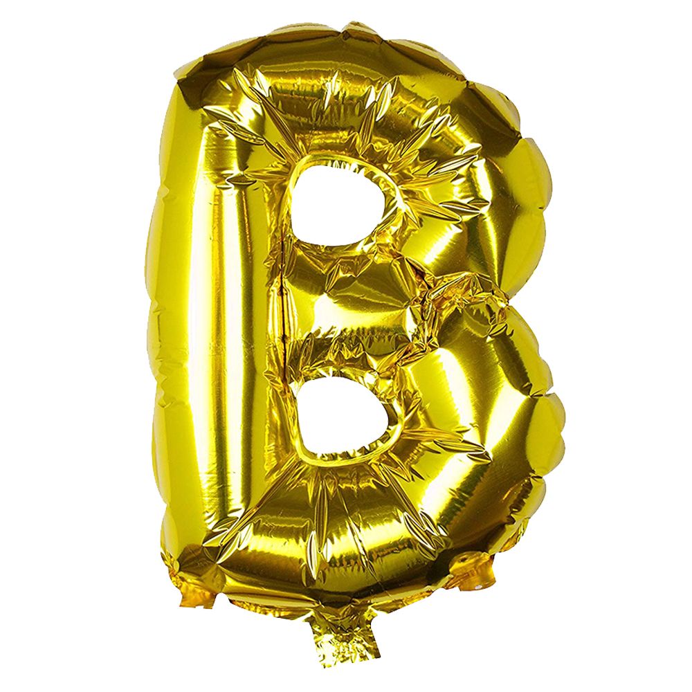 Ginger Ray - Gold Foil Letter B Balloon Pick & Mix