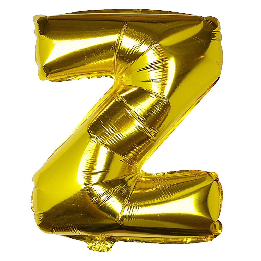 Ginger Ray - Gold Foil Letter Z Balloon Pick & Mix