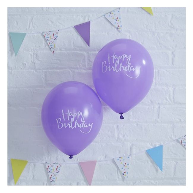 Ginger Ray - Pick & Mix HB Balloons - Purple