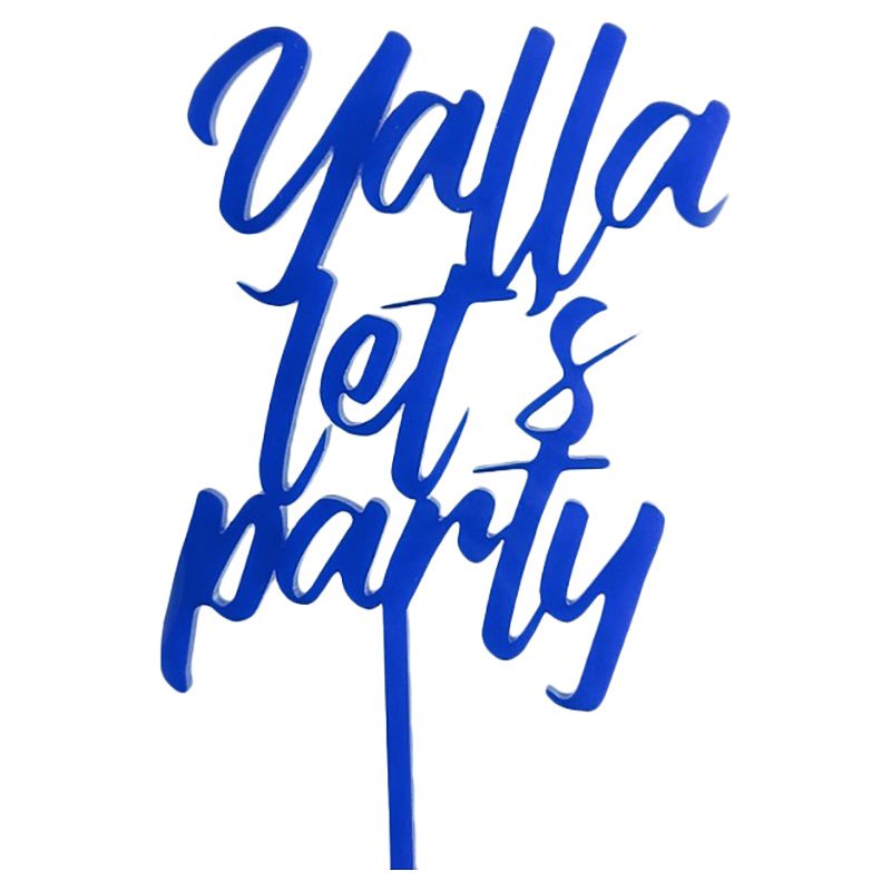 Slice Cake Toppers - Yalla Let'S Party Cake Topper