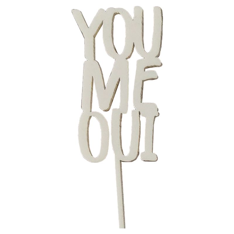 Slice Cake Toppers - You Me Oui Cake Topper