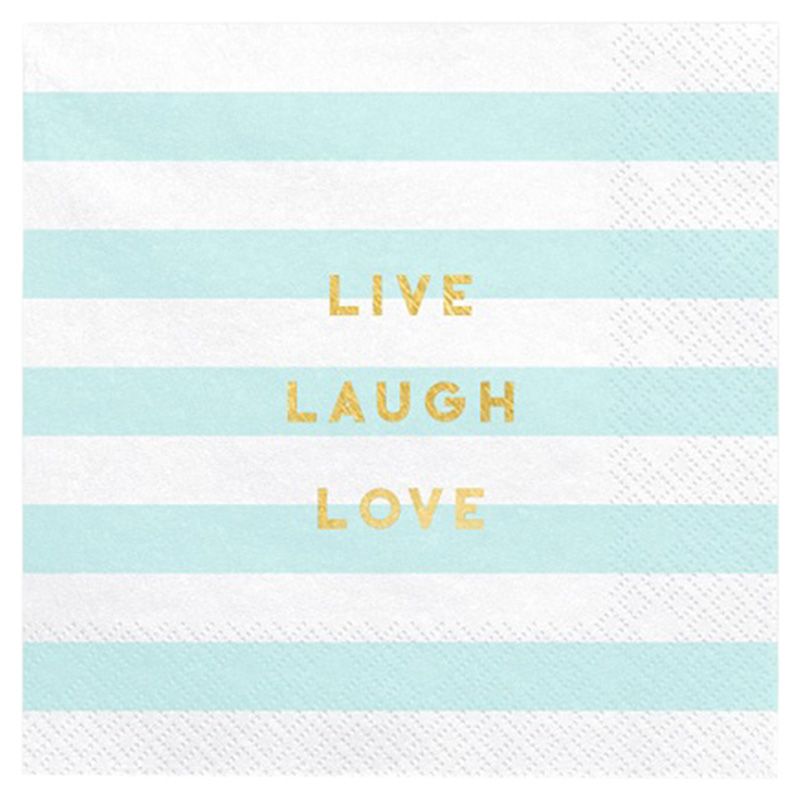 Party Deco - Yummy Napkins - Live Laugh Love