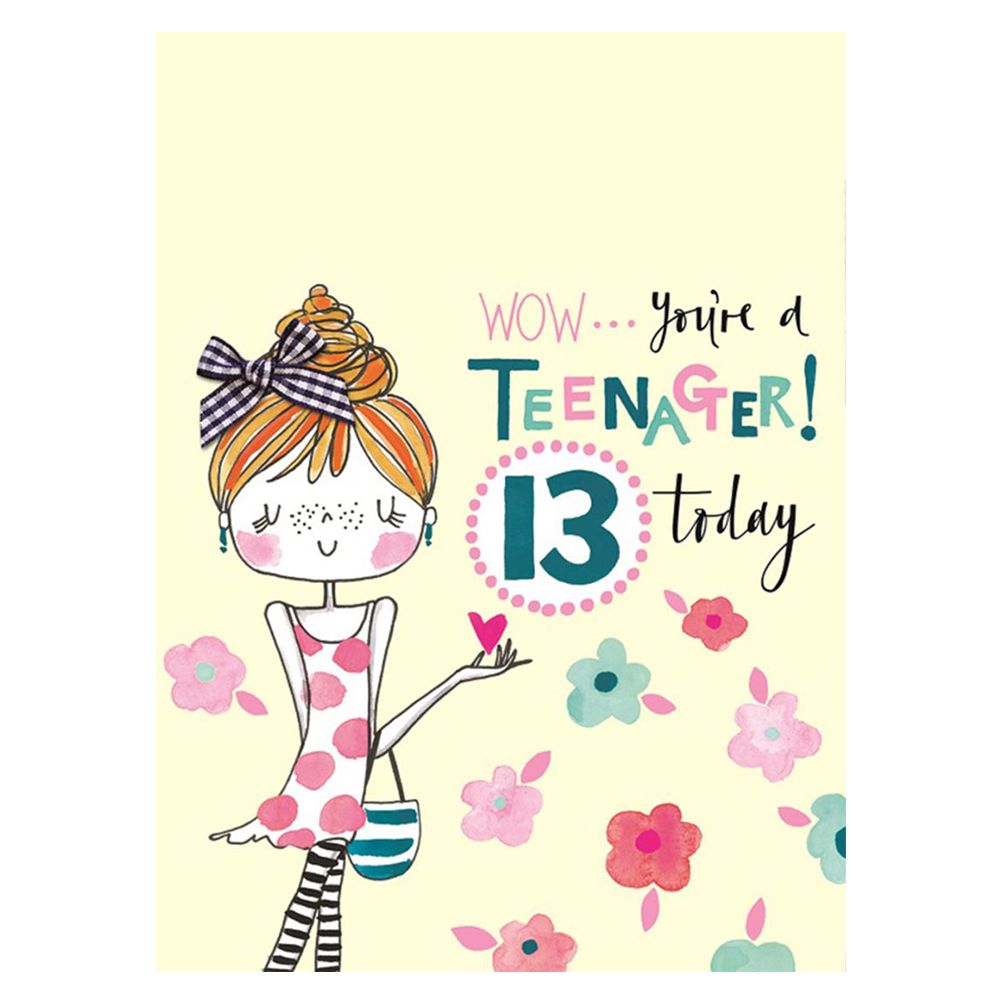 Rachel Ellen - Wow You're a Teenager! Greeting Card