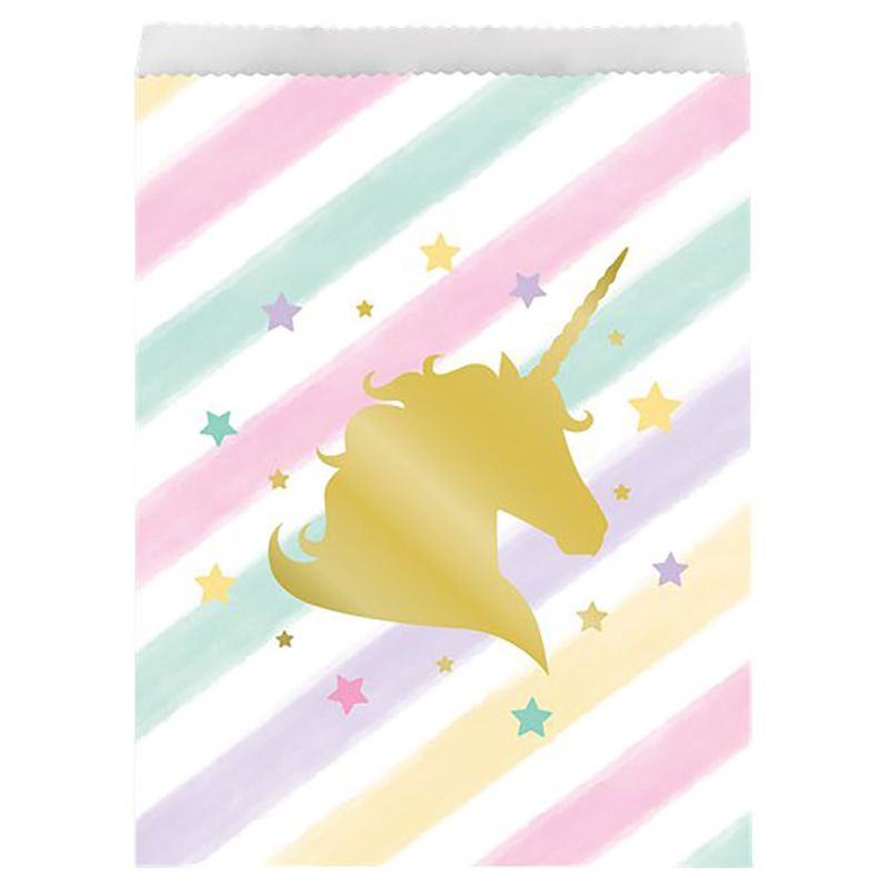 Party Camel - Unicorn Paper Treat Bags - 10pcs