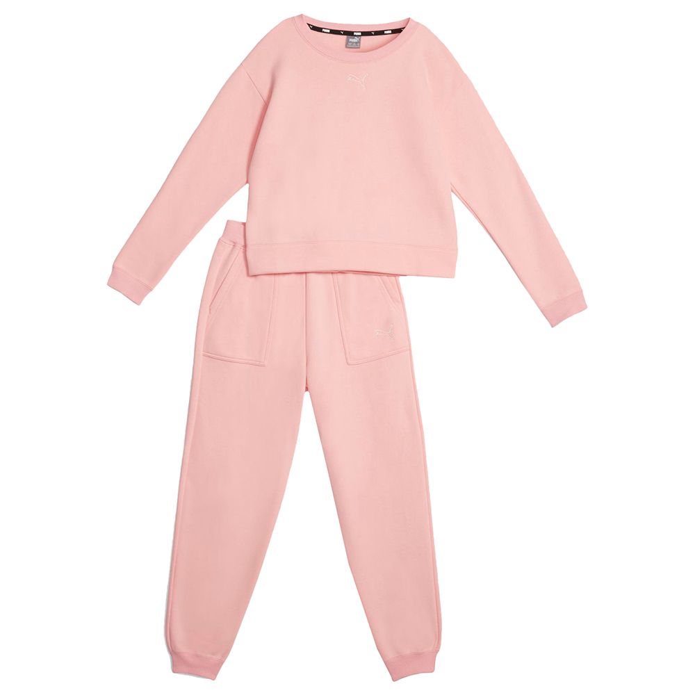 Puma - 2pc-Set - Girls Loungewear Suit - Peach Smoothie