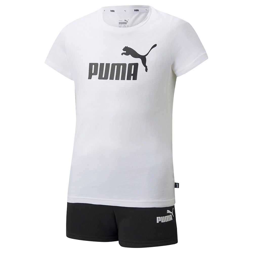 Puma - 2pc-Set - Girls Logo Tee & Shorts