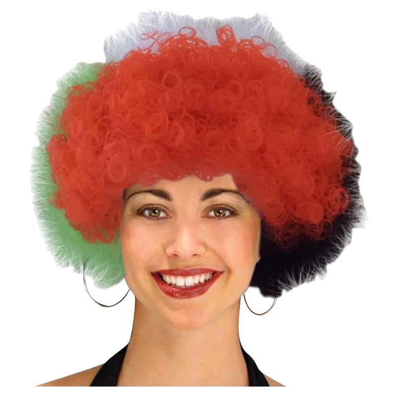 Party Magic - UAE Wig - Red/Green/White/Black