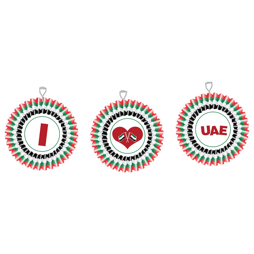 Party Magic - UAE National Day Hanging Decoration 3pcs