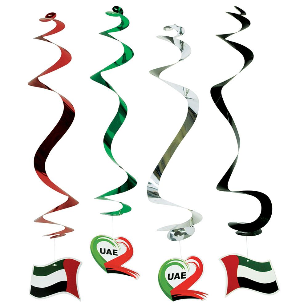 Party Magic - UAE National Day Streamer Decoration - 4pc-Set