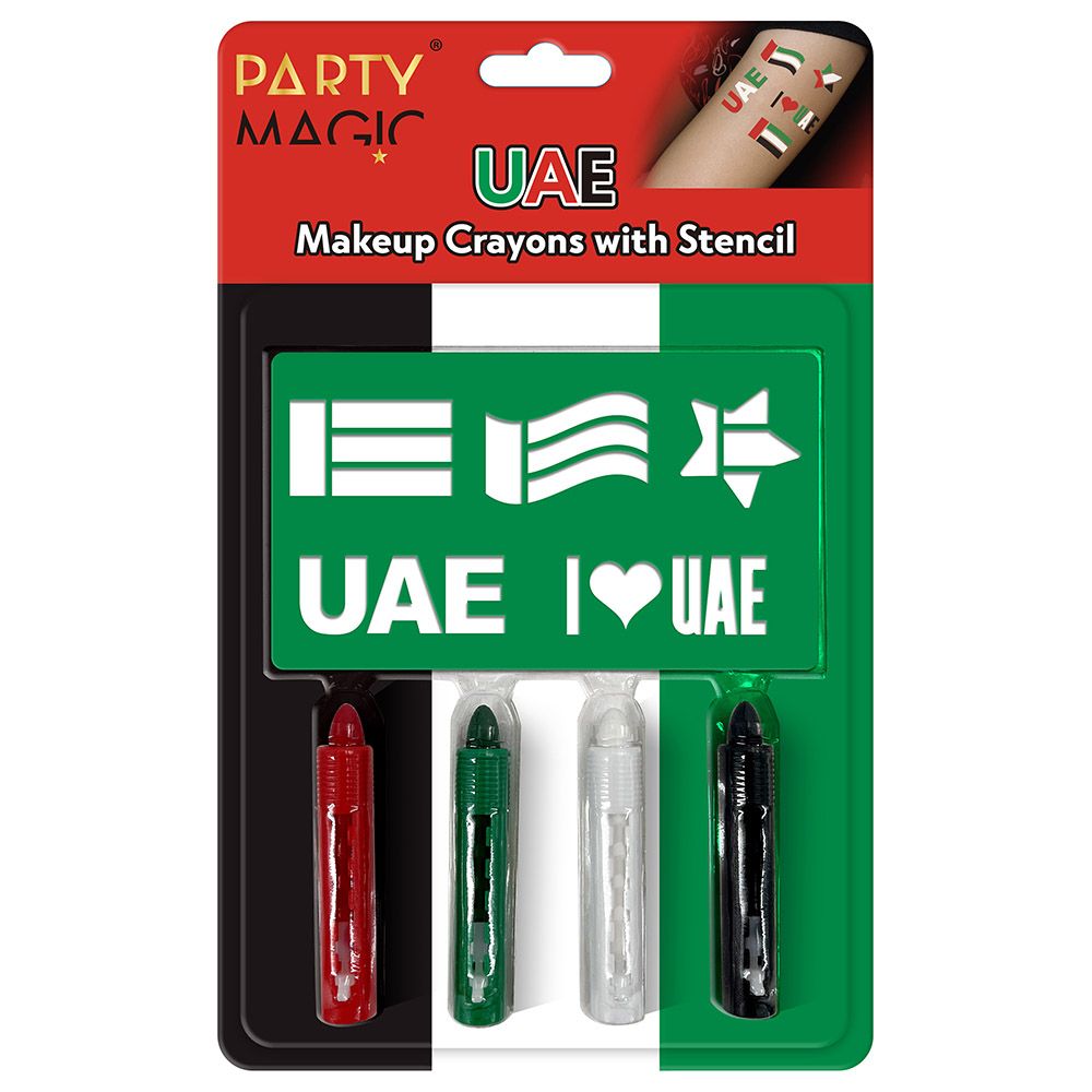 Party Magic - UAE Face Makeup Crayons W/ Stencil