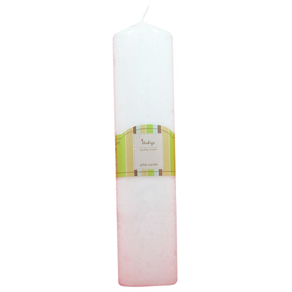 Party Zone -  White Pillar Candle Smokeless