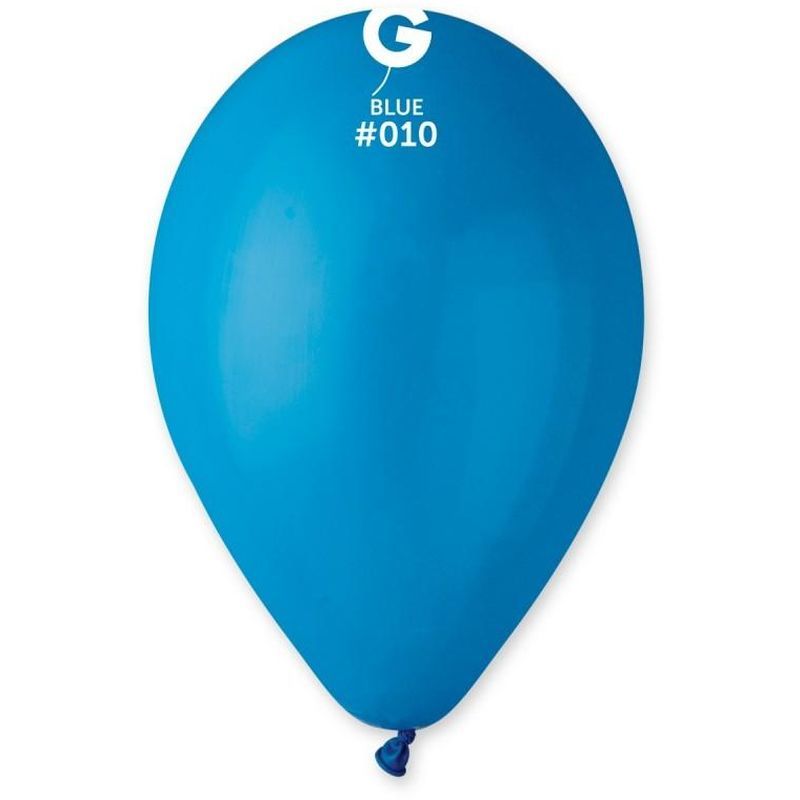 Gemar - 12in Standard Blue Latex Balloon 100pcs