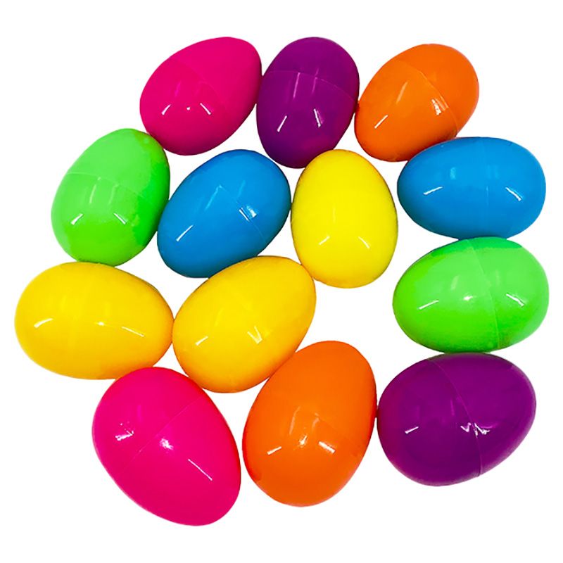 Party Magic - Easter Filler Eggs 6cm Neon Colour 12pcs/Pack