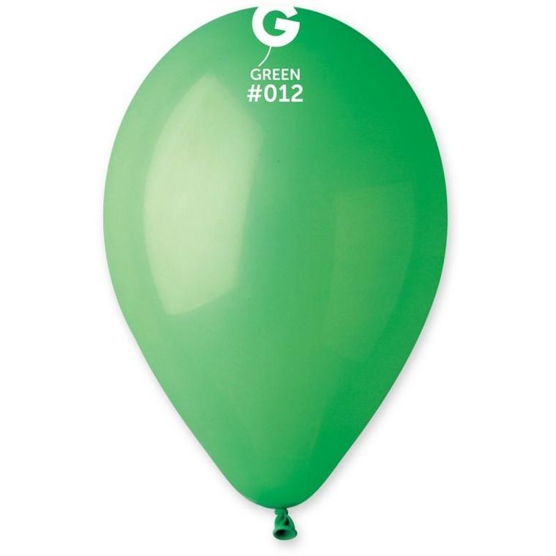 Gemar - 12in Std. Light Green Latex Balloon 100pcs