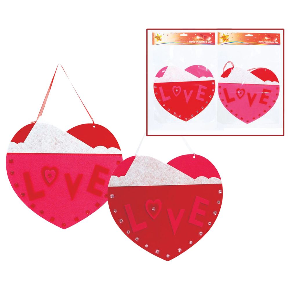 Party Magic - Love Heart Hanging Decoration - Assorted 1pc