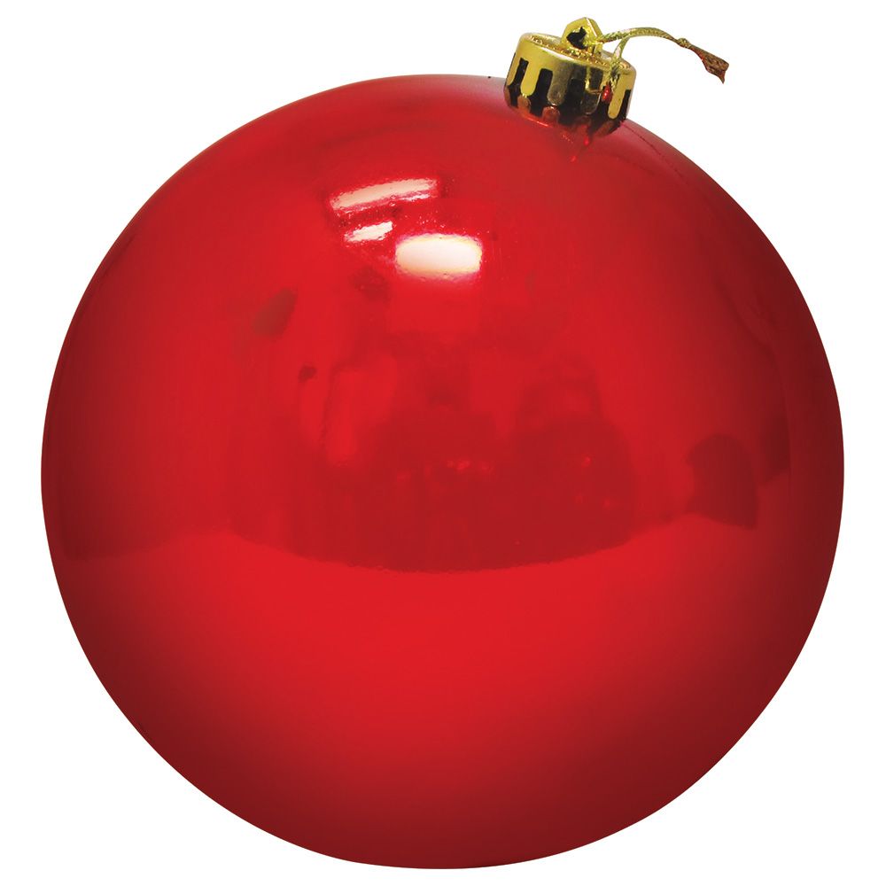 Party Magic - Shiny Ball Decoration 15cm - Red