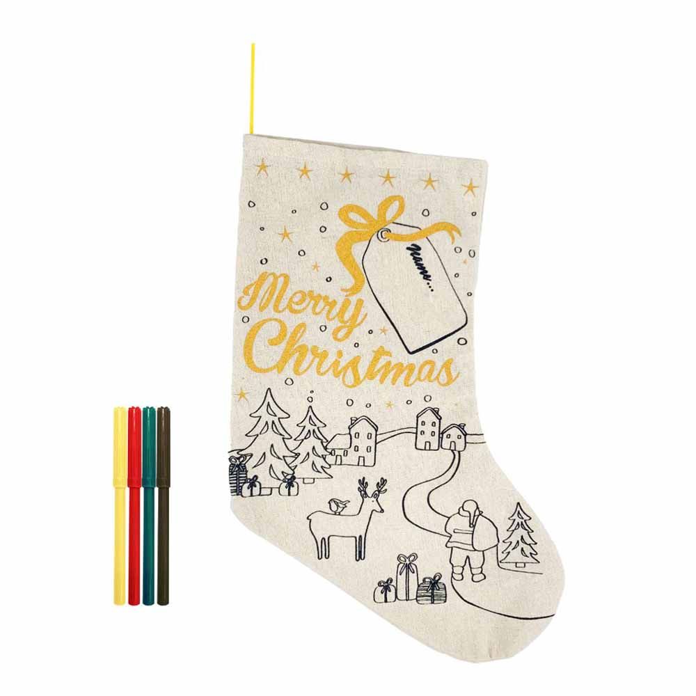 Christmas Magic - Christmas Diy Stocking For Decoration 39 cm