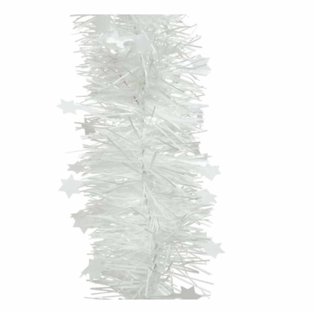 Christmas Magic - Pearlized Tinsel Garland 200 x 10 cm - White