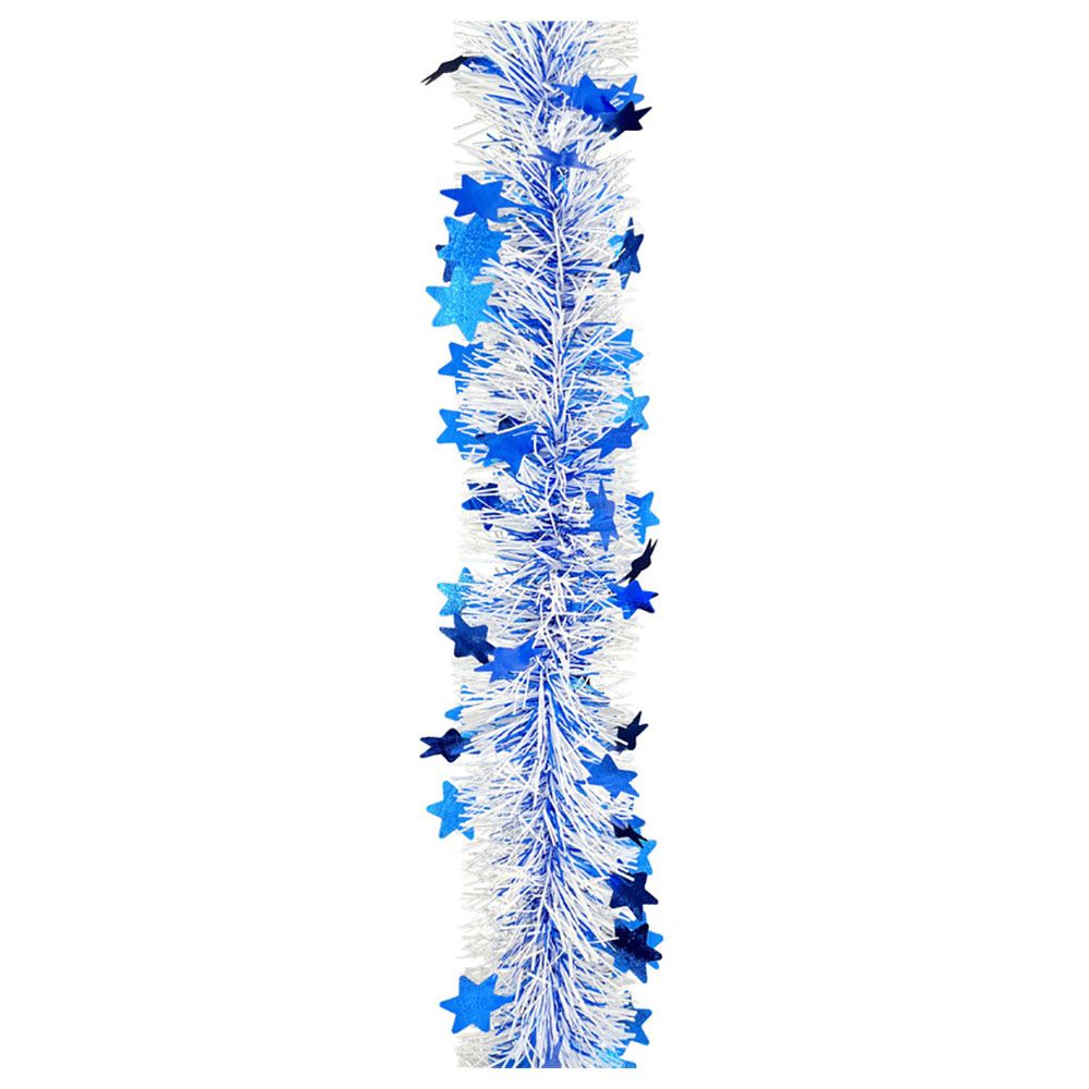 Party Magic - Christmas Tinsel w/ Stars - Blue