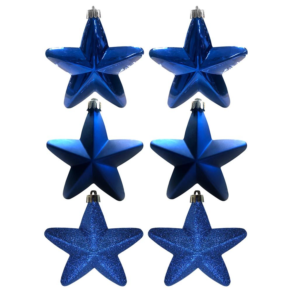 Christmas Magic - Hanging Star - 6pcs - 10 cm