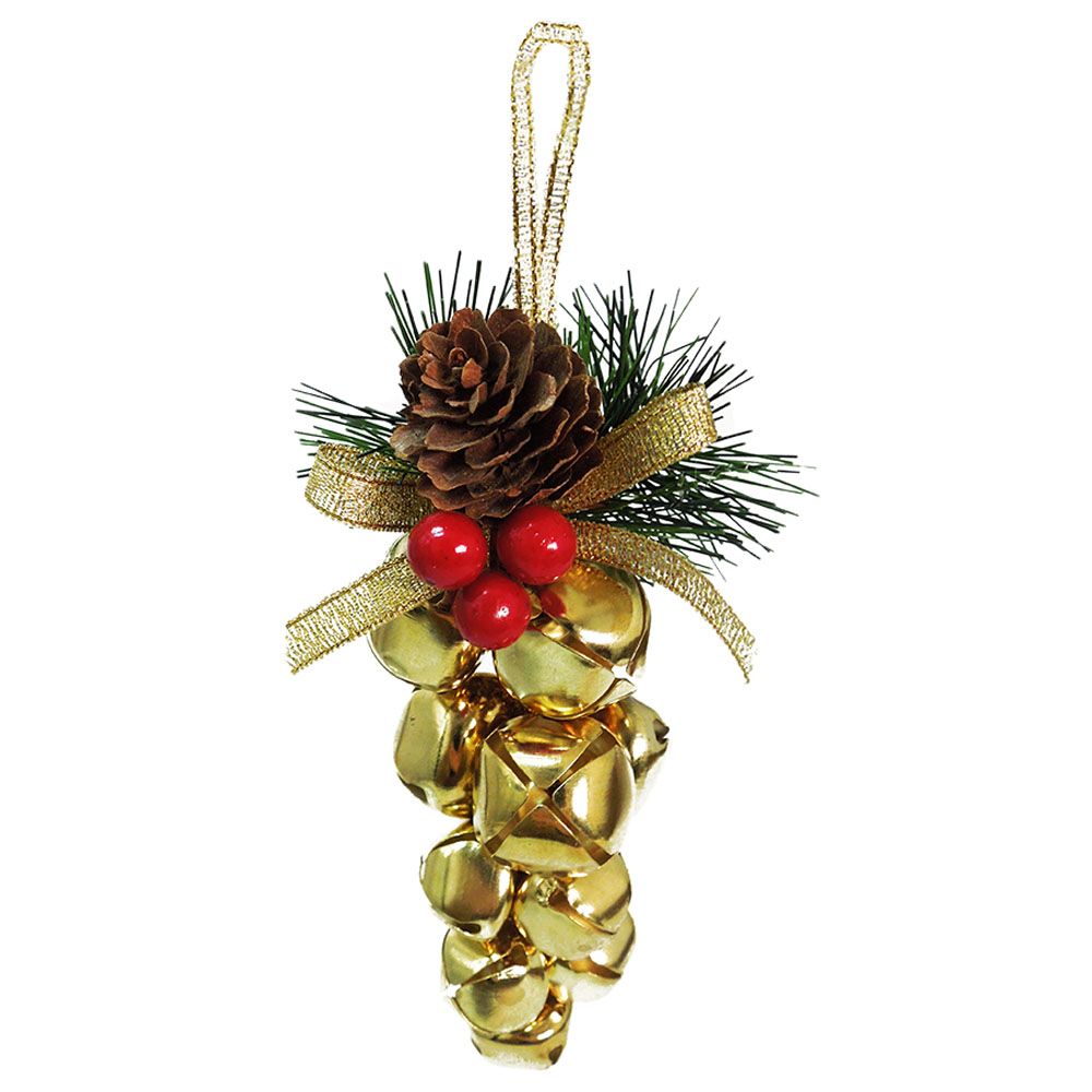 Christmas Magic - Bell Cluster 10cm - Gold