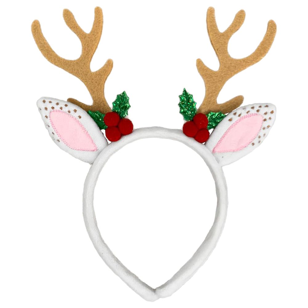 Christmas Magic - Christmas Reindeer Headband - White