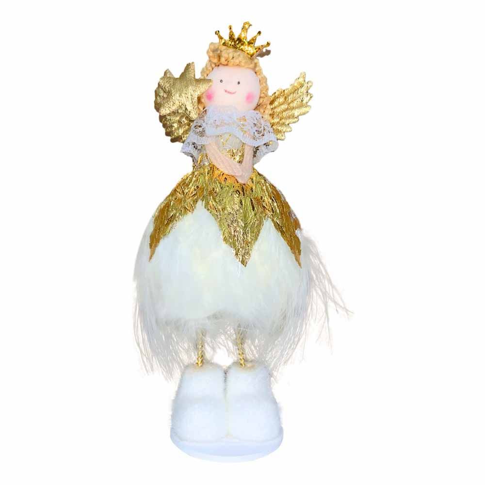 Christmas Magic - Christmas Tree Hanging Mini Angel 17 cm - Gold