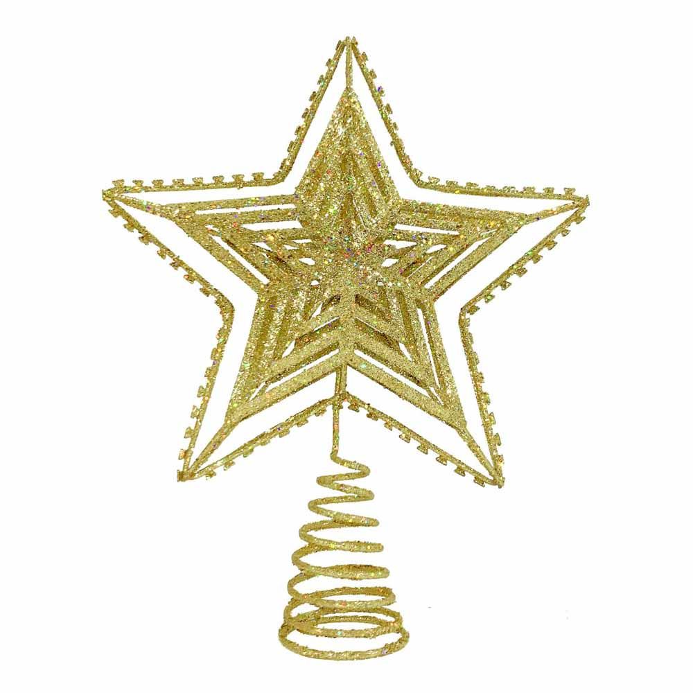 Christmas Magic - Christmas Tree Topper Star - 25 cm - Gold