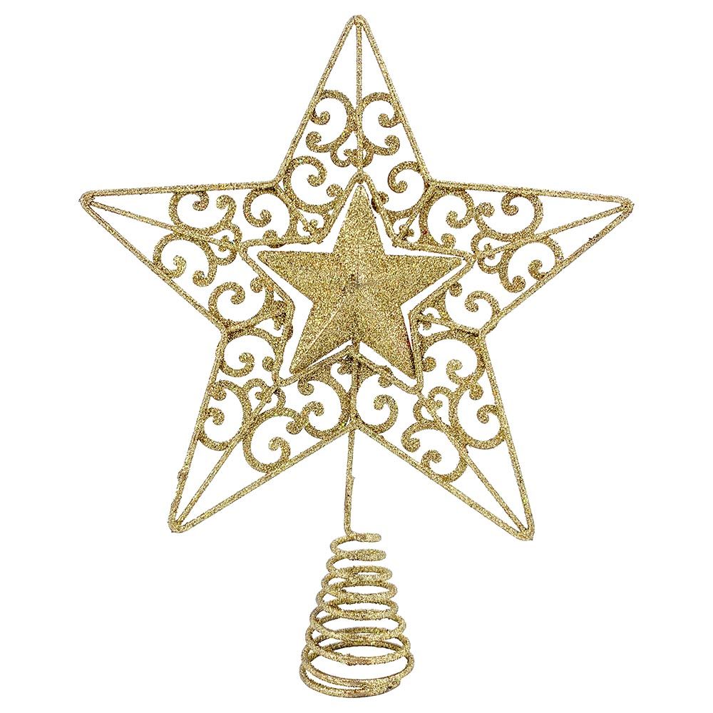 Christmas Magic - Christmas Decorated Tree Top - 30 cm - Gold