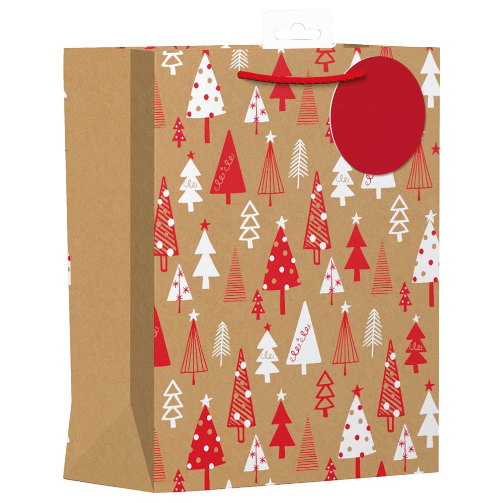 Giftmaker - Kraft Trees Party Bag - Medium