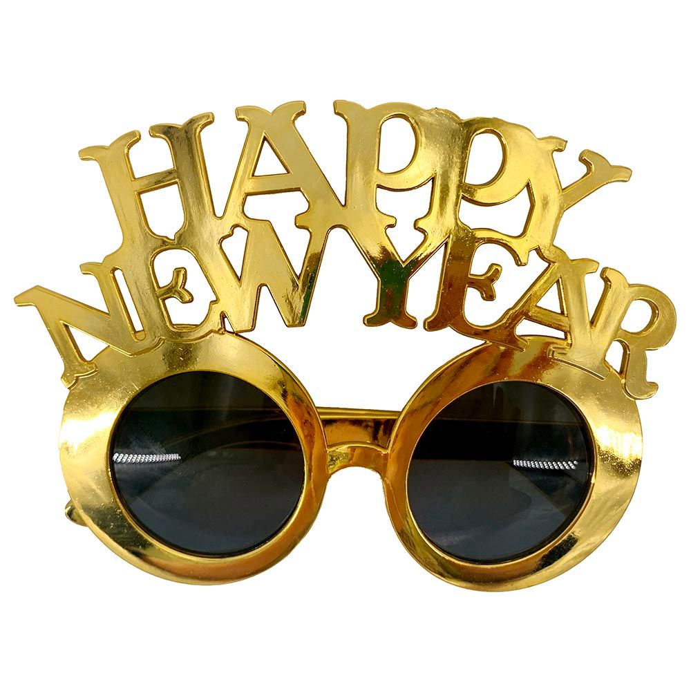 Party Magic - Happy New Year Glasses - Gold