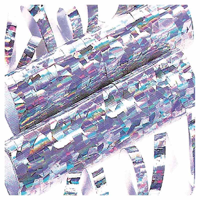 Party Magic - Serpentines 7mmx18Throwsx4m Holographic Silver