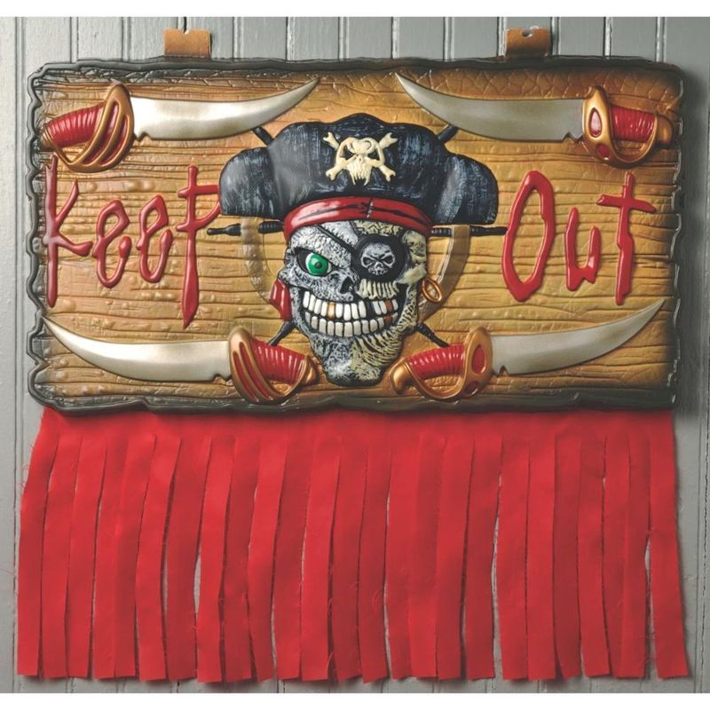 Rubies - Keep Out Pirate Wall Plaque